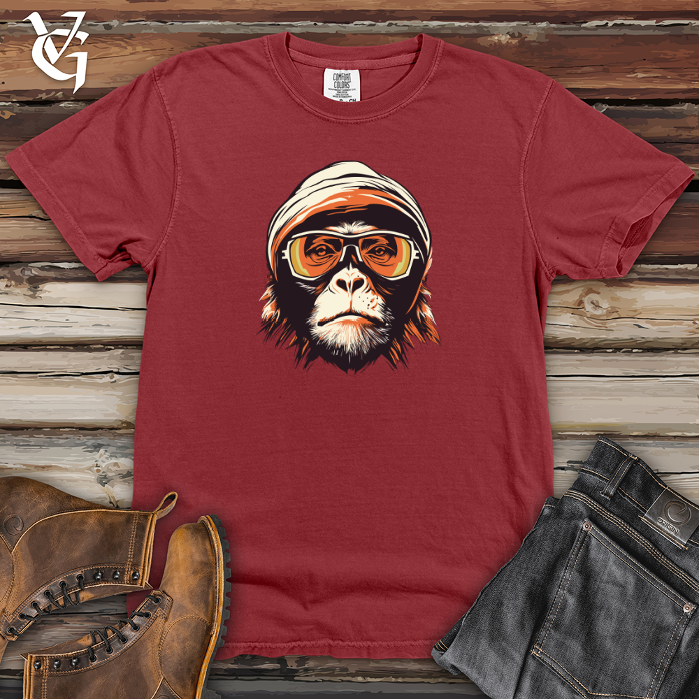 Viking Goods Retro Rebel Monkey Heavy Cotton Comfort Colors Tee Brick / L