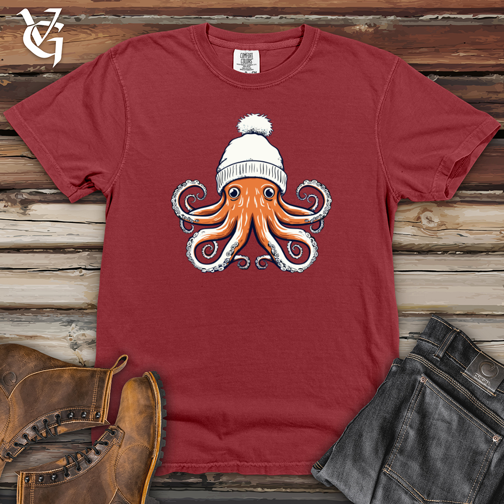 Viking Goods Retro SnowCap Octo Heavy Cotton Comfort Colors Tee Brick / L