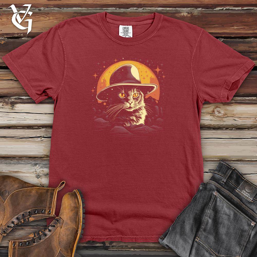 Viking Goods Space Cowboy Cat Adventure 02 Heavy Cotton Comfort Colors Tee Brick / L