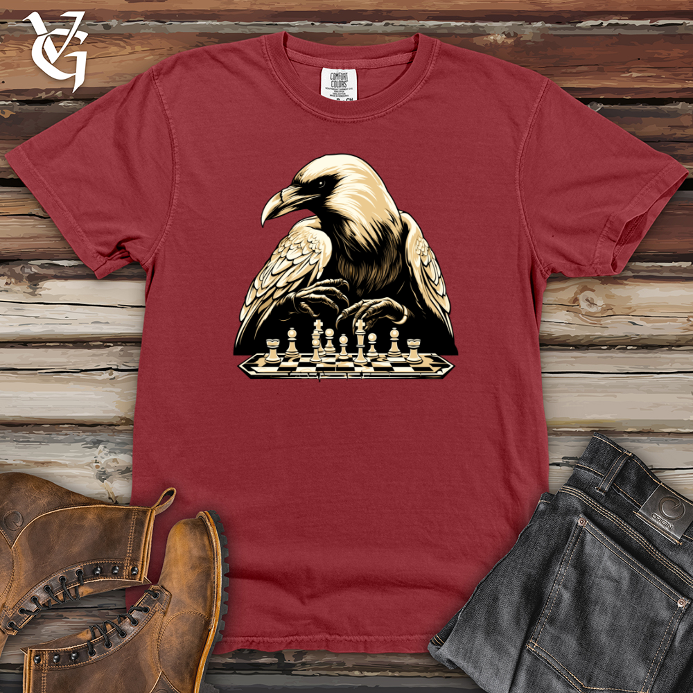 Viking Goods Strategizing Raven Chess Player Heavy Cotton Comfort Colors Tee Brick / L