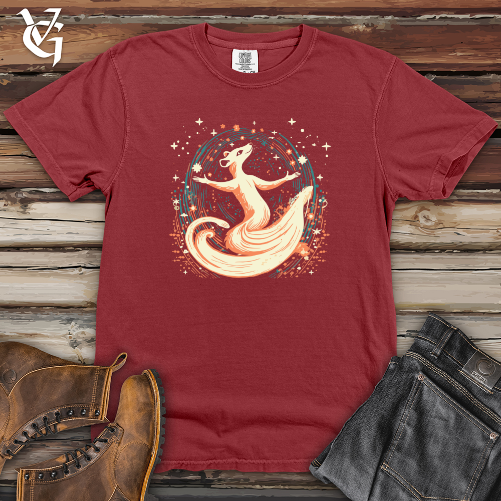 Viking Goods Weasel Cosmic Dance Heavy Cotton Comfort Colors Tee Brick / L
