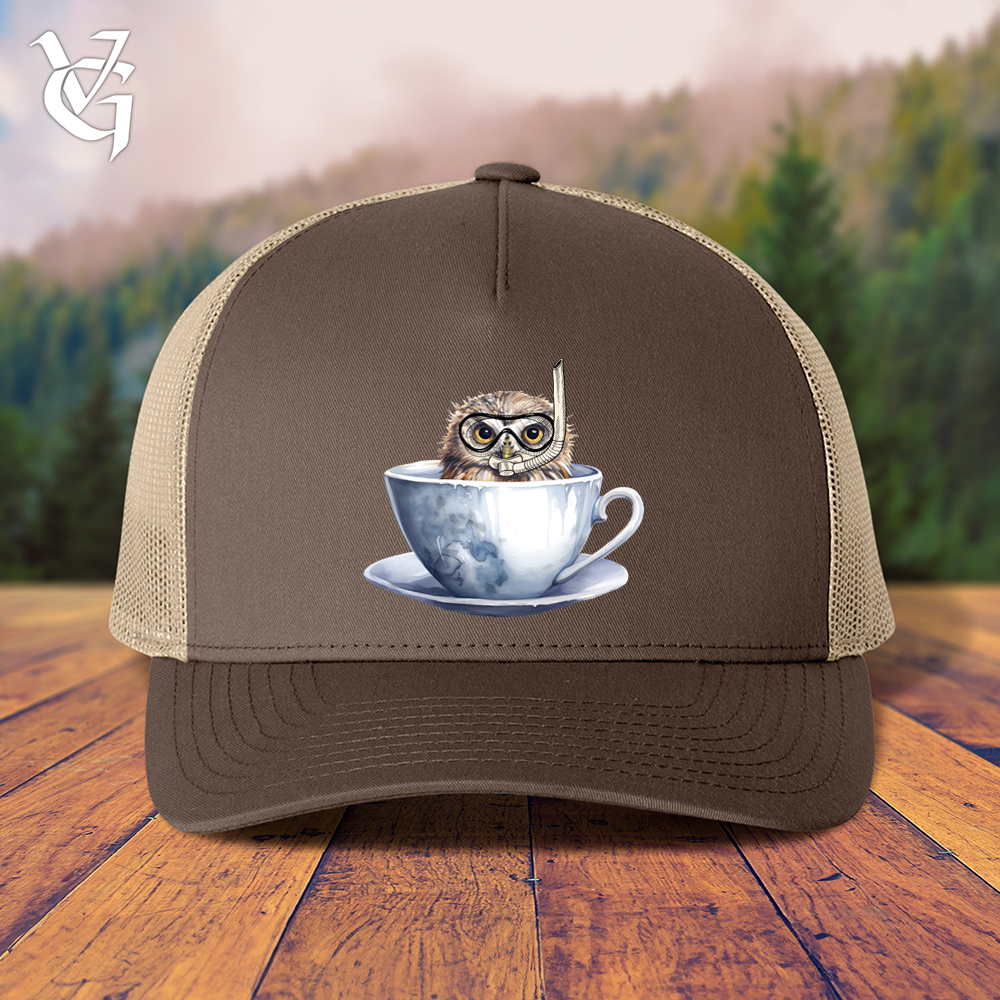 Viking Goods Snorkeling Owl Trucker Cap Brown/ Khaki
