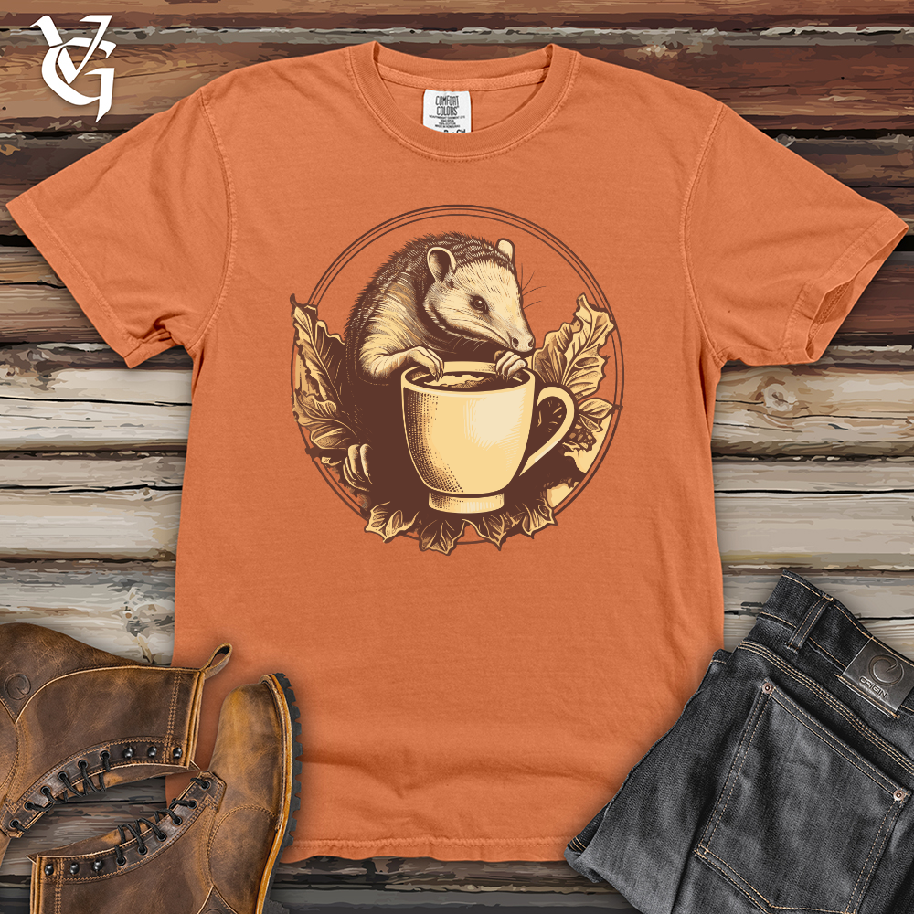 Viking Goods Armadillo Coffee Break Moment Heavy Cotton Comfort Colors Tee Burnt Orange / L