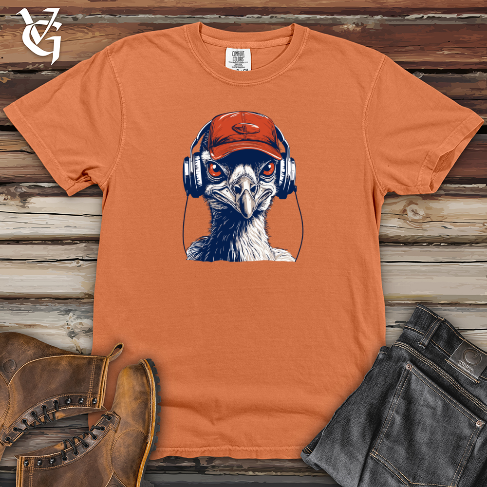 Viking Goods Emu Headphone Bumping Heavy Cotton Comfort Colors Tee Burnt Orange / L