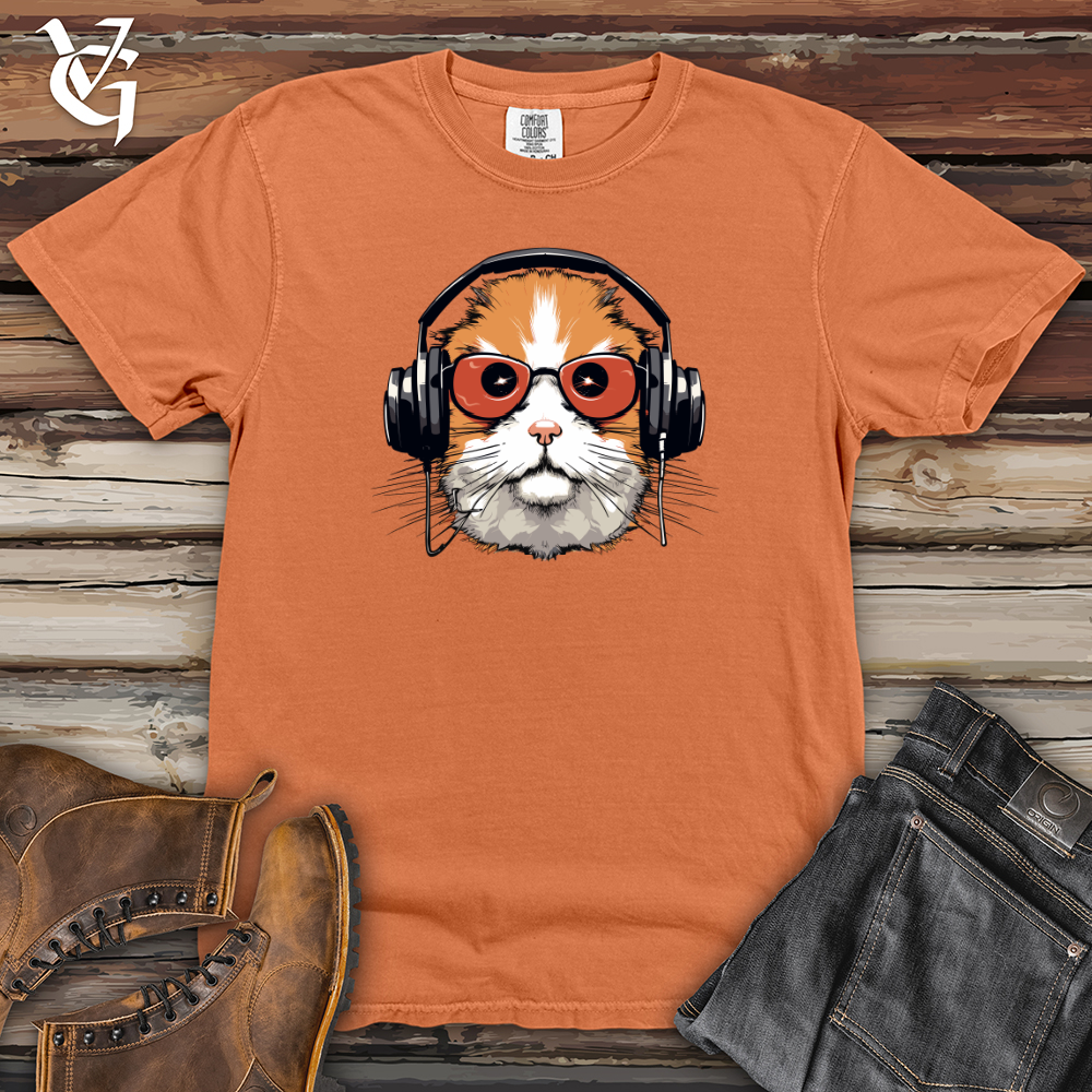 Viking Goods Hamster Headphone Harmony Heavy Cotton Comfort Colors Tee Burnt Orange / L