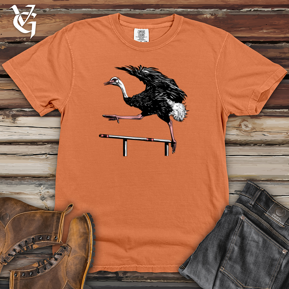 Viking Goods Ostrich Hurdle Sprint Heavy Cotton Comfort Colors Tee Burnt Orange / L