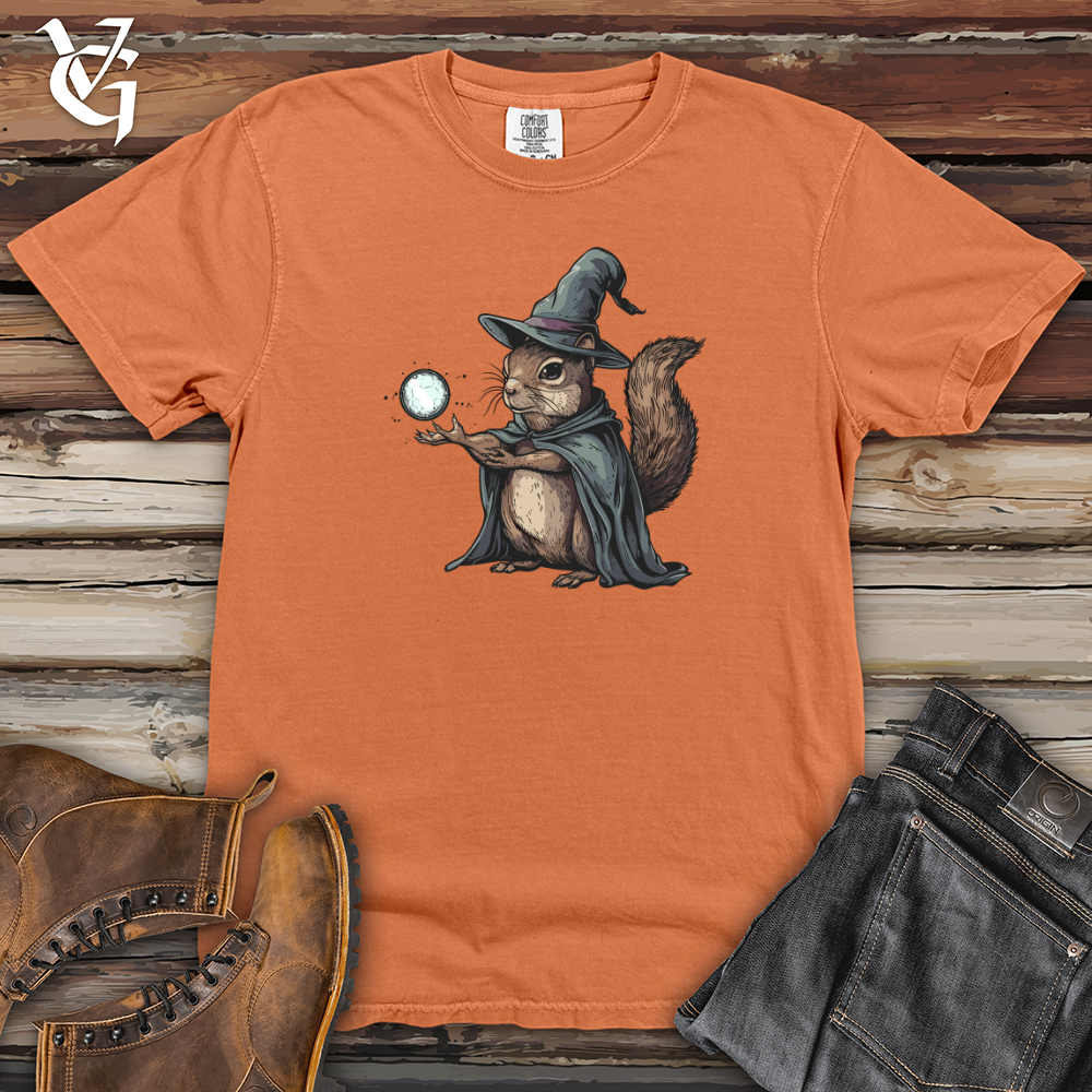 Viking Goods Squirrel Wizard Mystique Heavy Cotton Comfort Colors Tee Burnt Orange / L