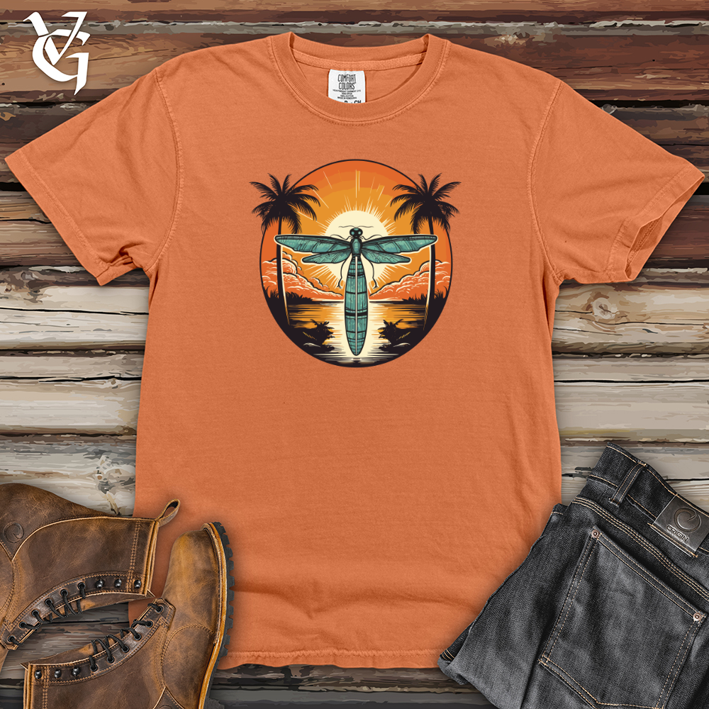 Viking Goods Surfing Dragonfly Rider Heavy Cotton Comfort Colors Tee Burnt Orange / L
