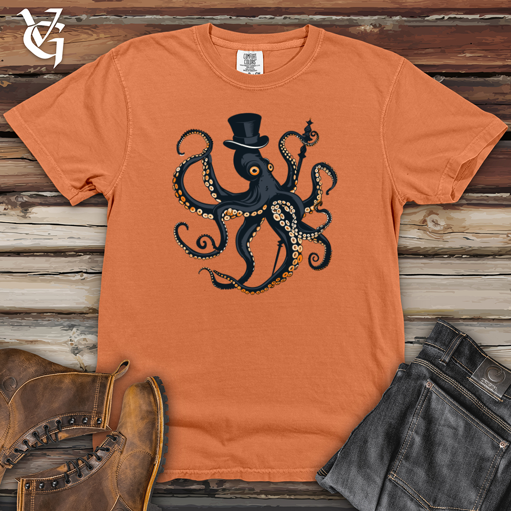 Viking Goods Tentacled Aristocrat Charmer Heavy Cotton Comfort Colors Tee Burnt Orange / L