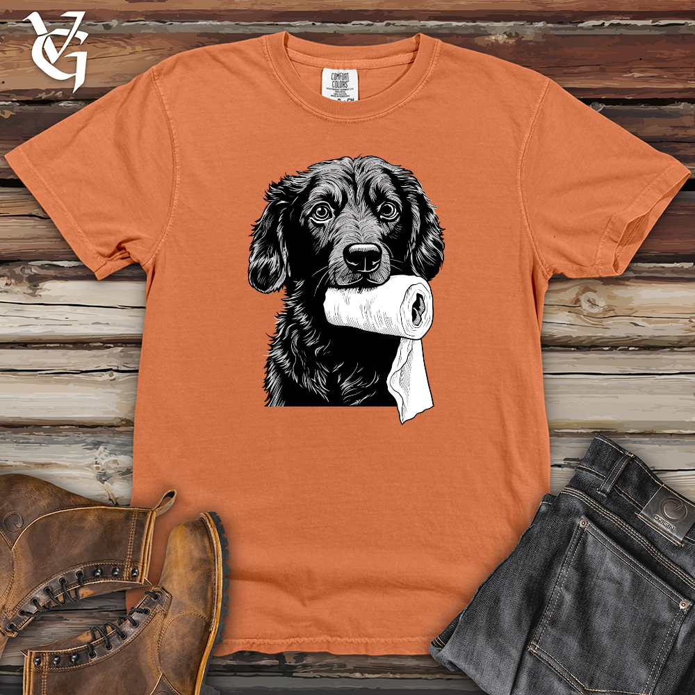 Viking Goods Toilet Paper Teeter Black Shepherd Heavy Cotton Comfort Colors Tee Burnt Orange / L