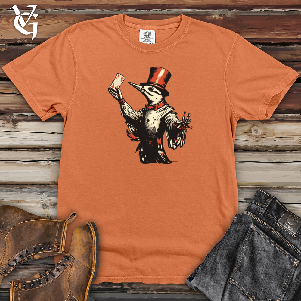 Viking Goods Woodpecker Magic Show Heavy Cotton Comfort Colors Tee Burnt Orange / L