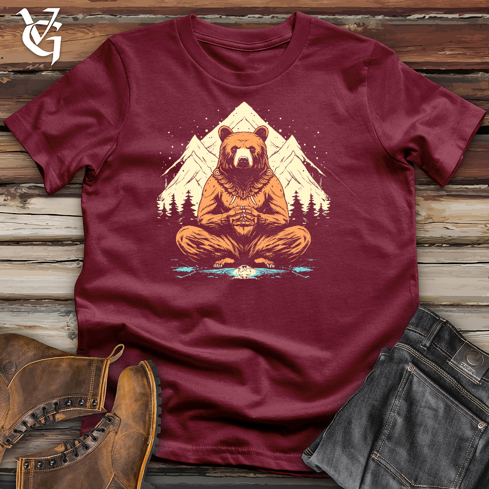 Viking Goods A Bears in Mountain Pose Cotton Tee Cardinal / L