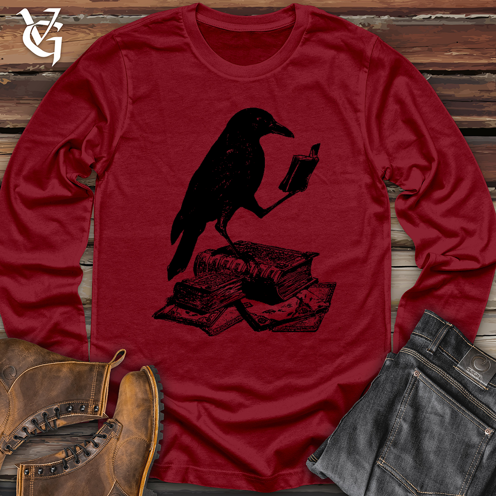Viking Goods A Little Light Reading Long Sleeve Cardinal / L