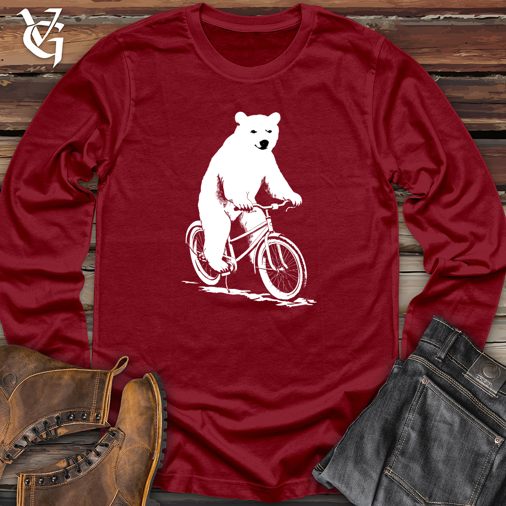 Viking Goods Arctic Cycle Bear Long Sleeve Cardinal / L