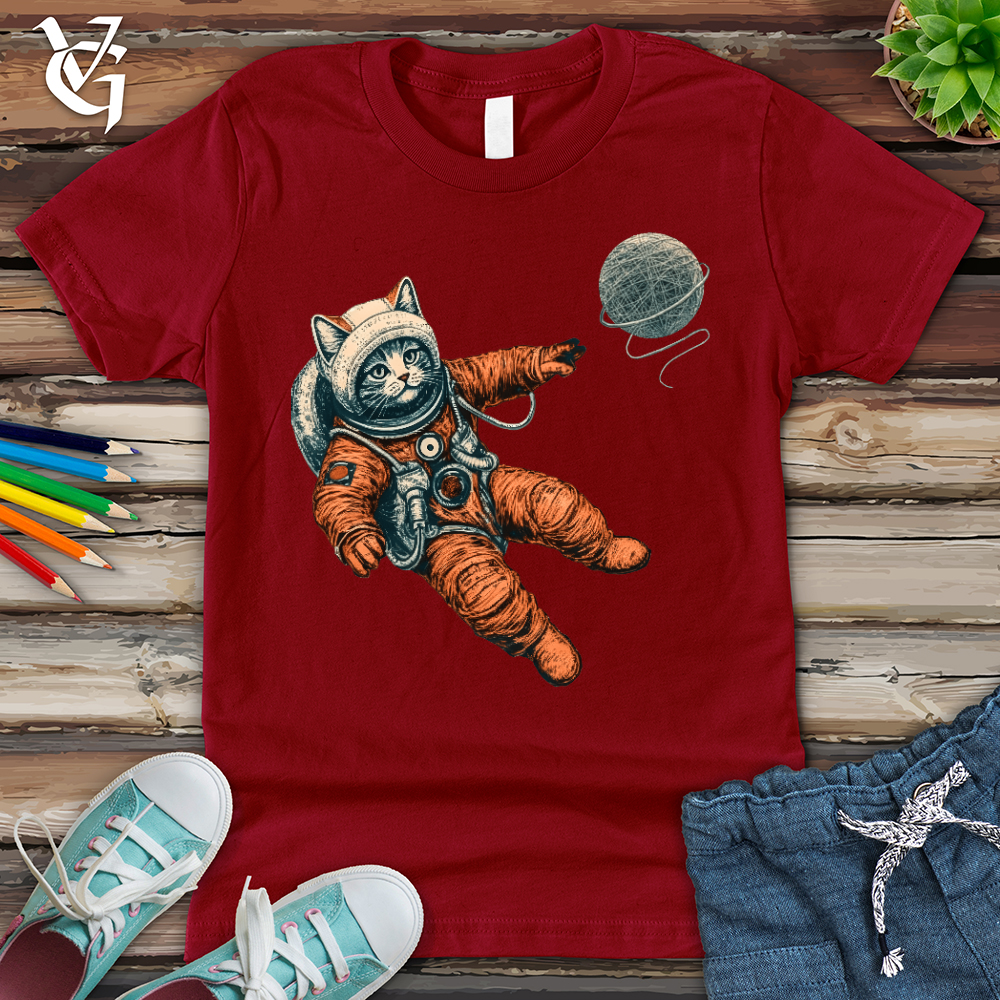 Viking Goods Astronaut Kitty Youth Tee Cardinal / L