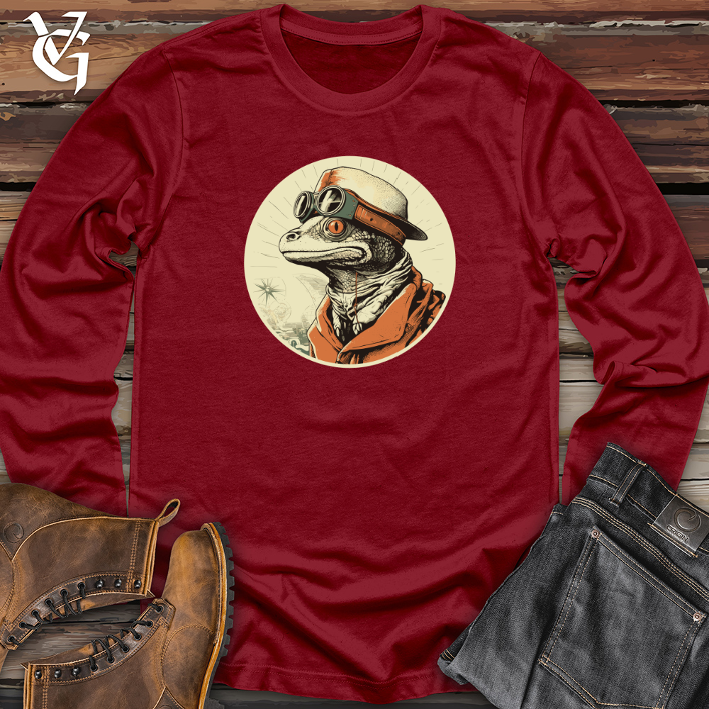 Viking Goods Aviator Lizard Soar Long Sleeve Cardinal / L