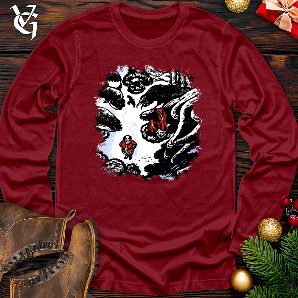Viking Goods Christmas Raven Thief Long Sleeve Cardinal / L