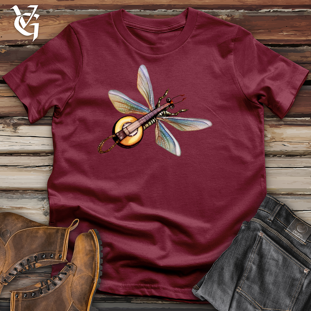 Viking Goods Dragonfly Banjo Cotton Tee Cardinal / L