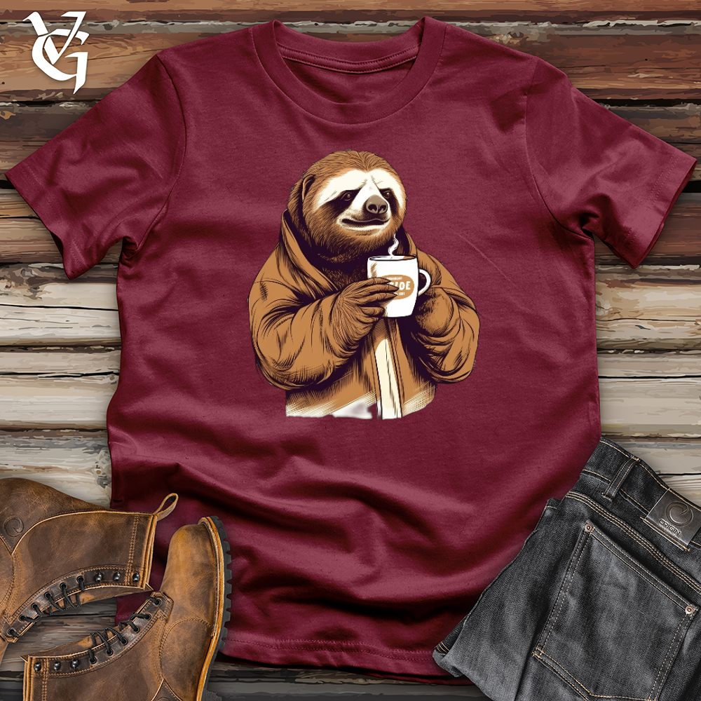 Viking Goods Dude Sloth Cotton Tee Cardinal / L