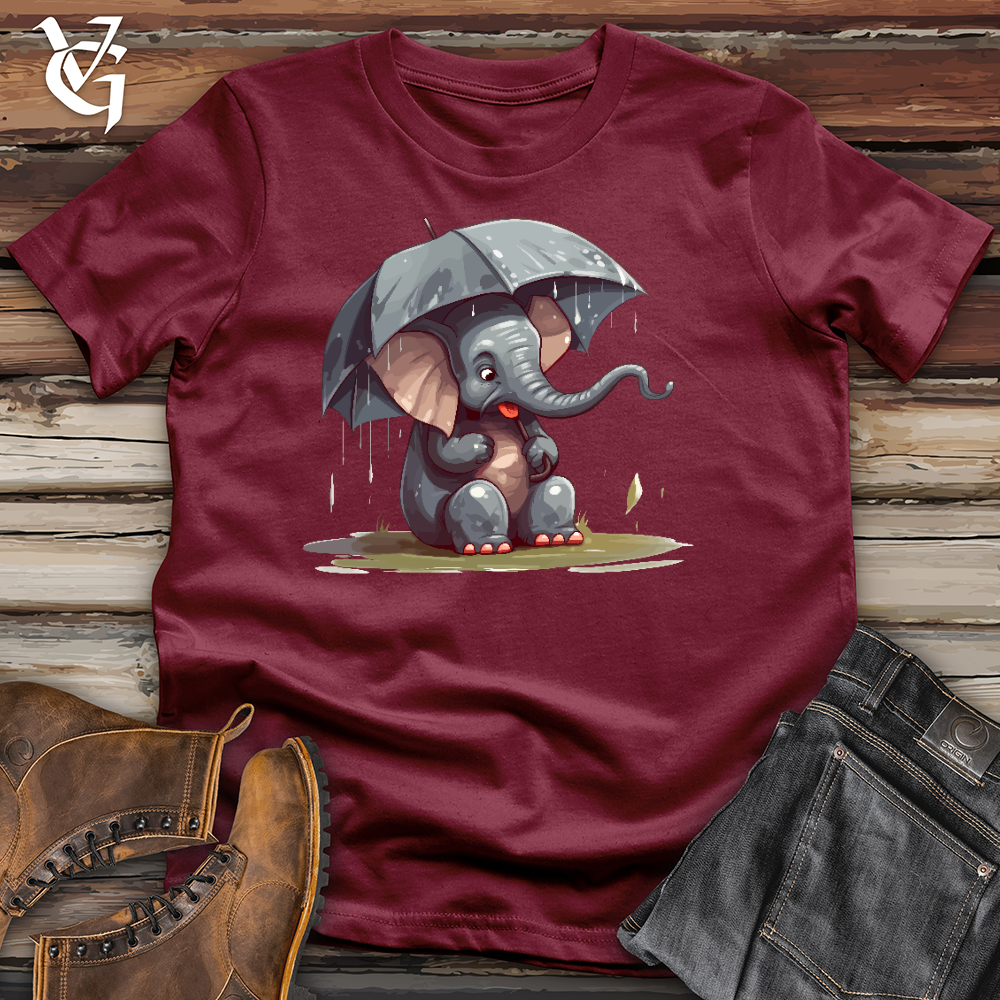Viking Goods Elephant In a Deluge Cotton Tee Cardinal / L