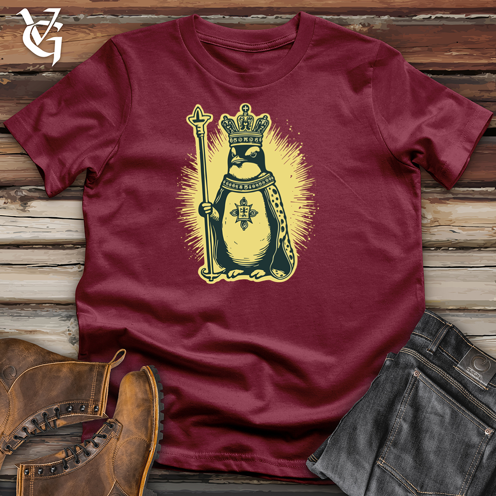 Viking Goods Imperial Penguin Majesty Cotton Tee Cardinal / L