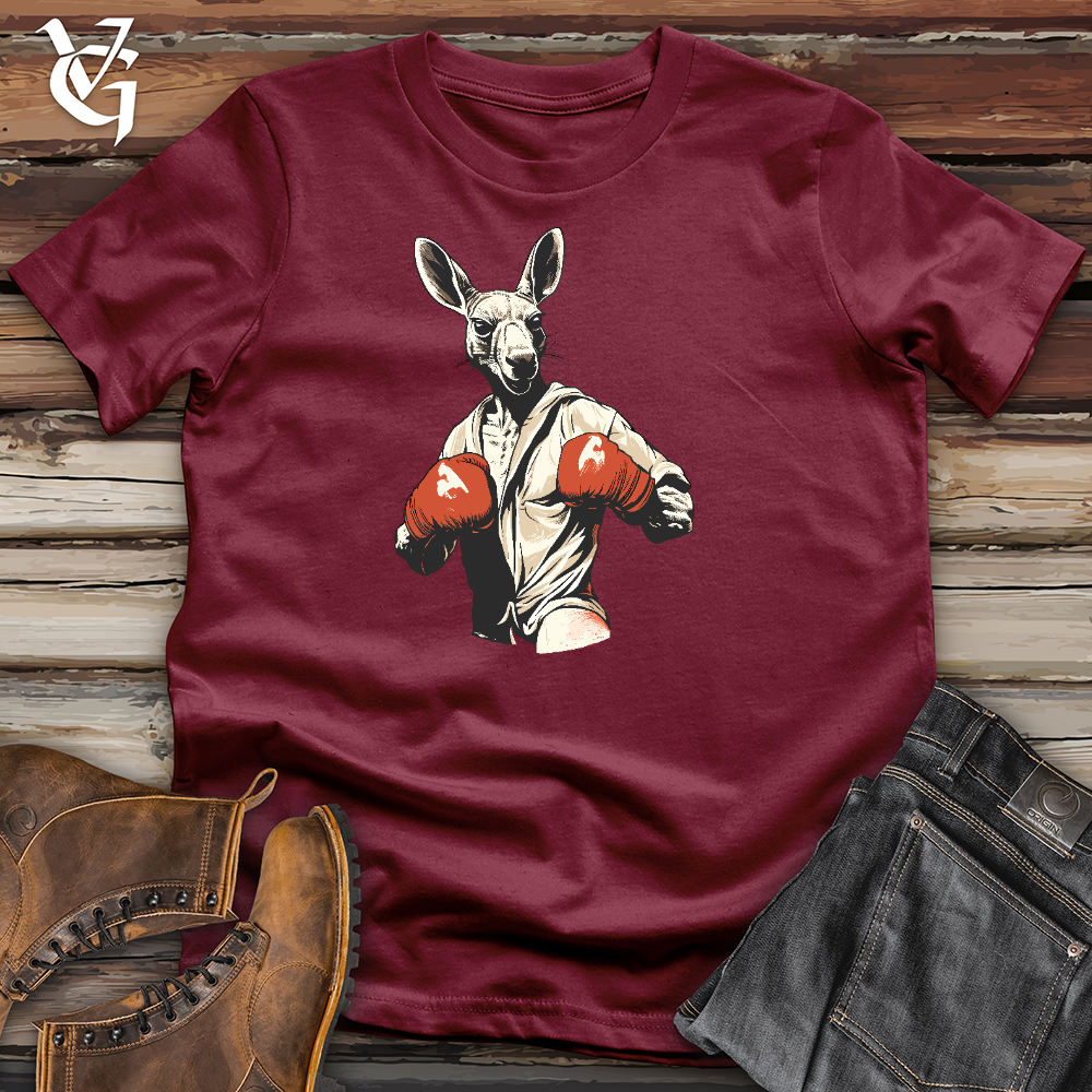 Viking Goods Kangaroo Knockout Cotton Tee Cardinal / L