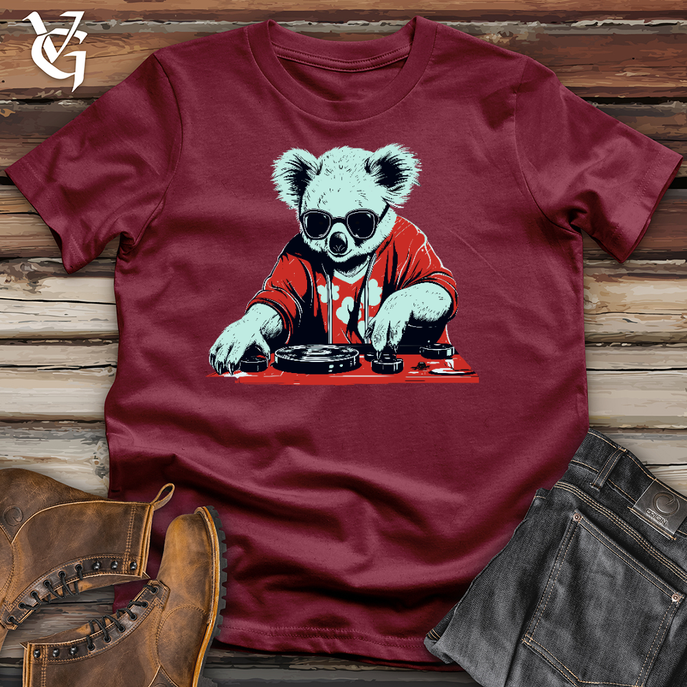 Viking Goods Koala DJ Cotton Tee Cardinal / L