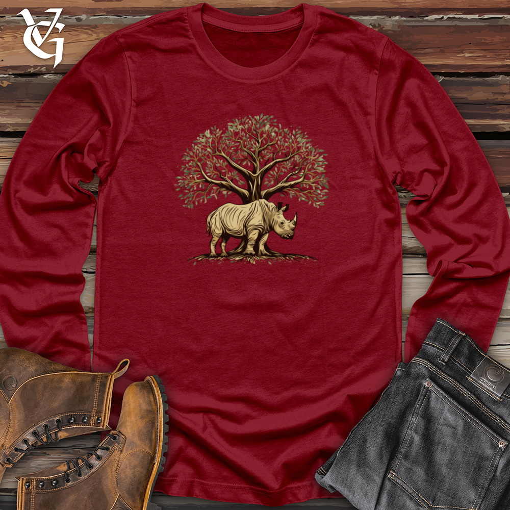 Viking Goods Majestic Thorned Rhino Long Sleeve Cardinal / L
