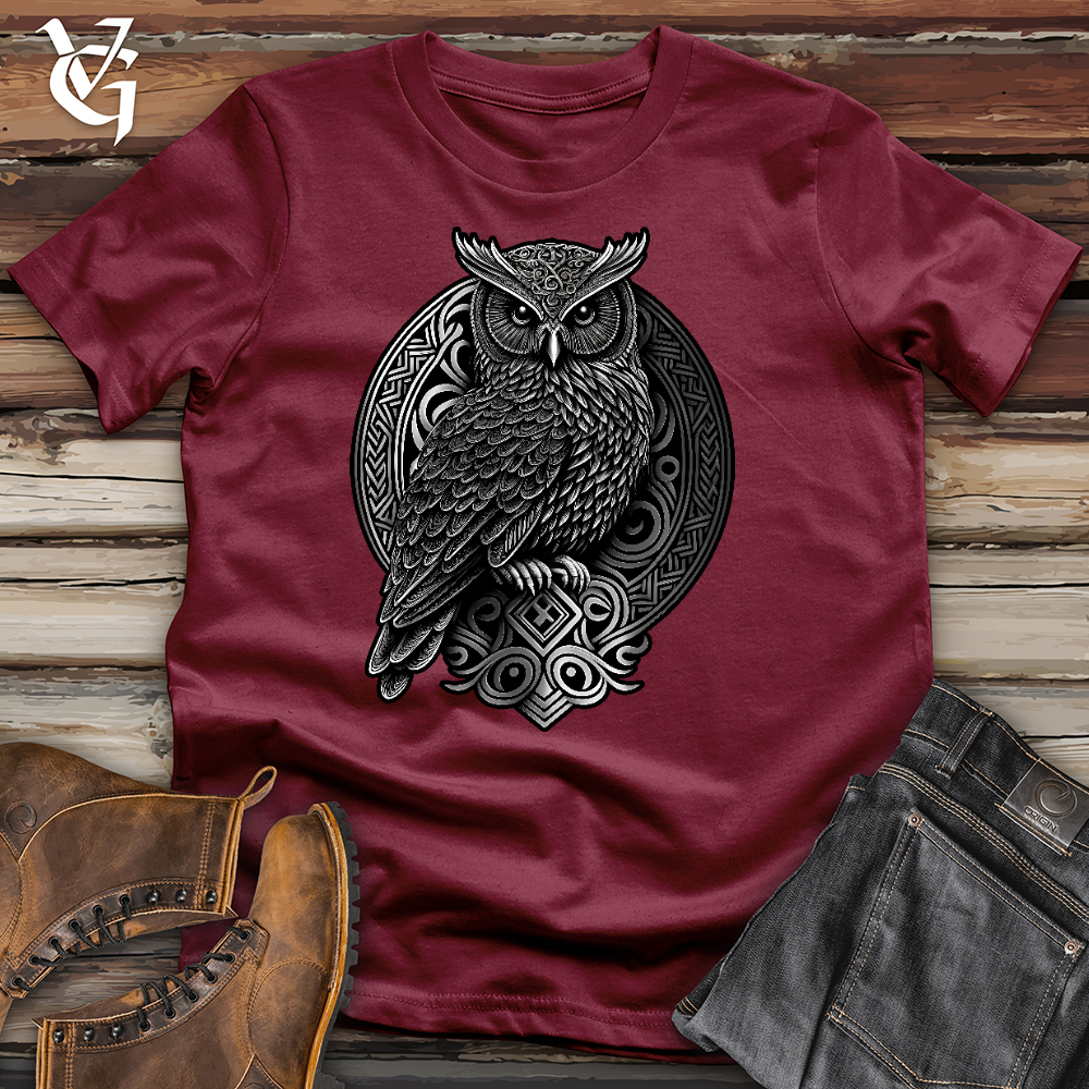 Viking Goods Ominous Owl Cotton Tee Cardinal / L