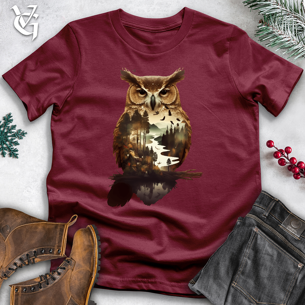 Viking Goods Owl Of The River Cotton Tee Cardinal / L