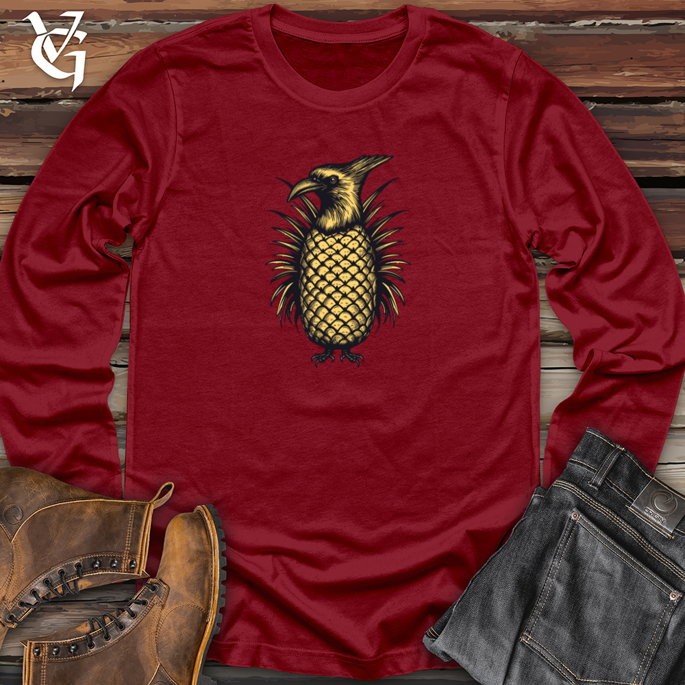 Viking Goods Pineapple Raven Long Sleeve Cardinal / L