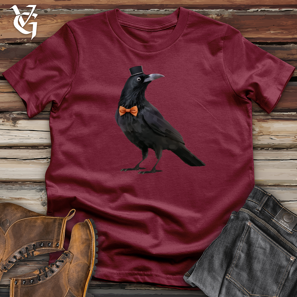 Viking Goods Raven Bowtie Cotton Tee Cardinal / L