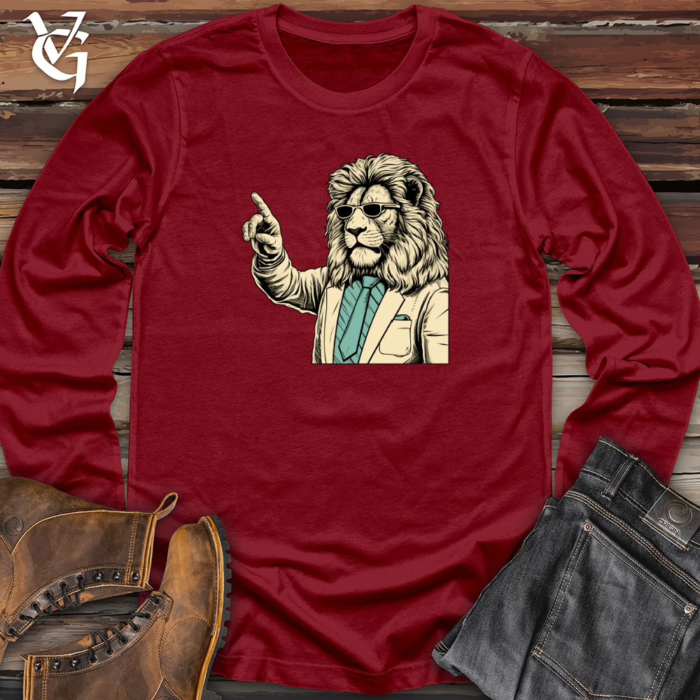 Viking Goods Roaring Classroom Wisdom Long Sleeve Cardinal / L