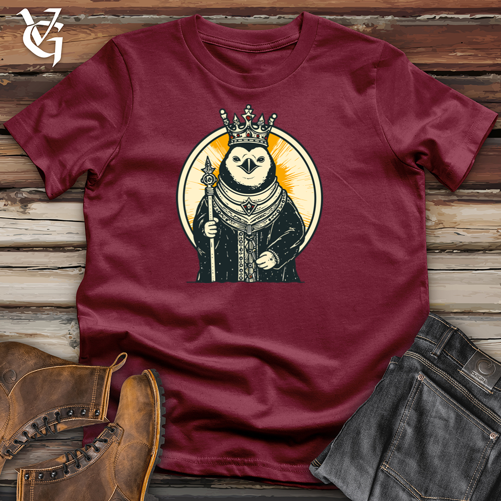 Viking Goods Royal Penguin Majesty Cotton Tee Cardinal / L