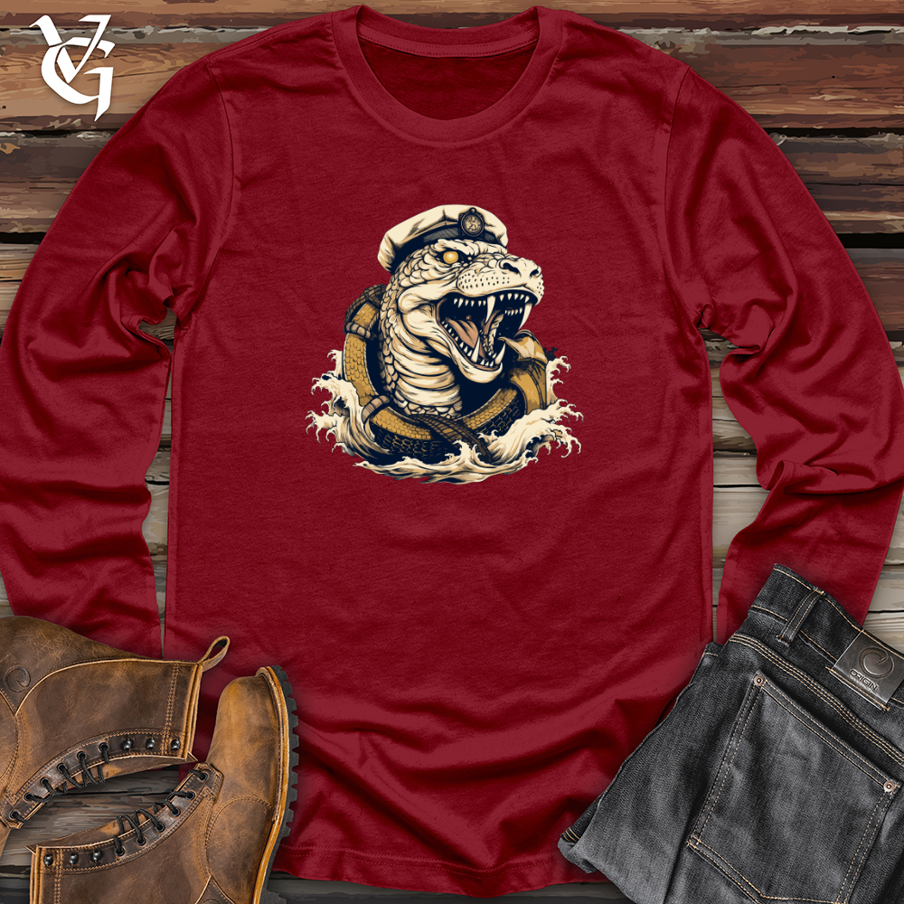 Viking Goods Serpent Sea Captain Long Sleeve Cardinal / L