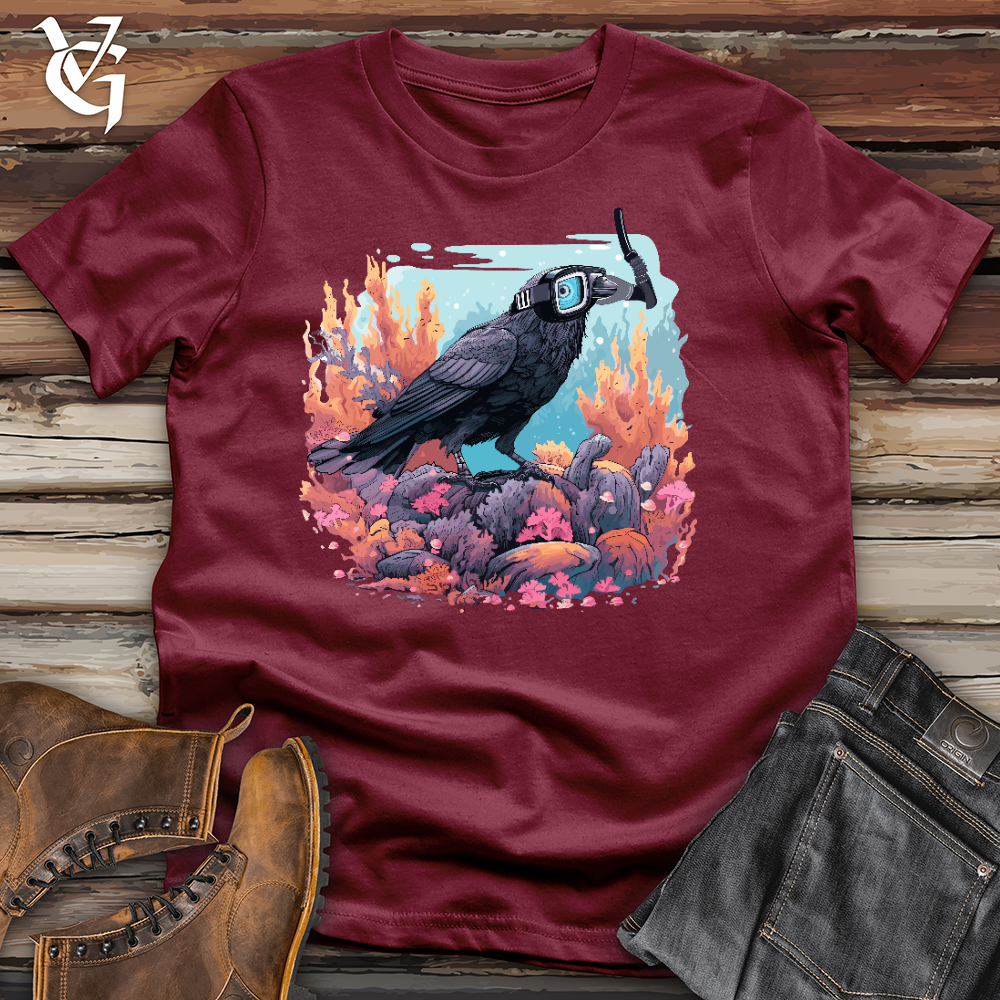 Viking Goods Snorkeling Raven Cotton Tee Cardinal / L