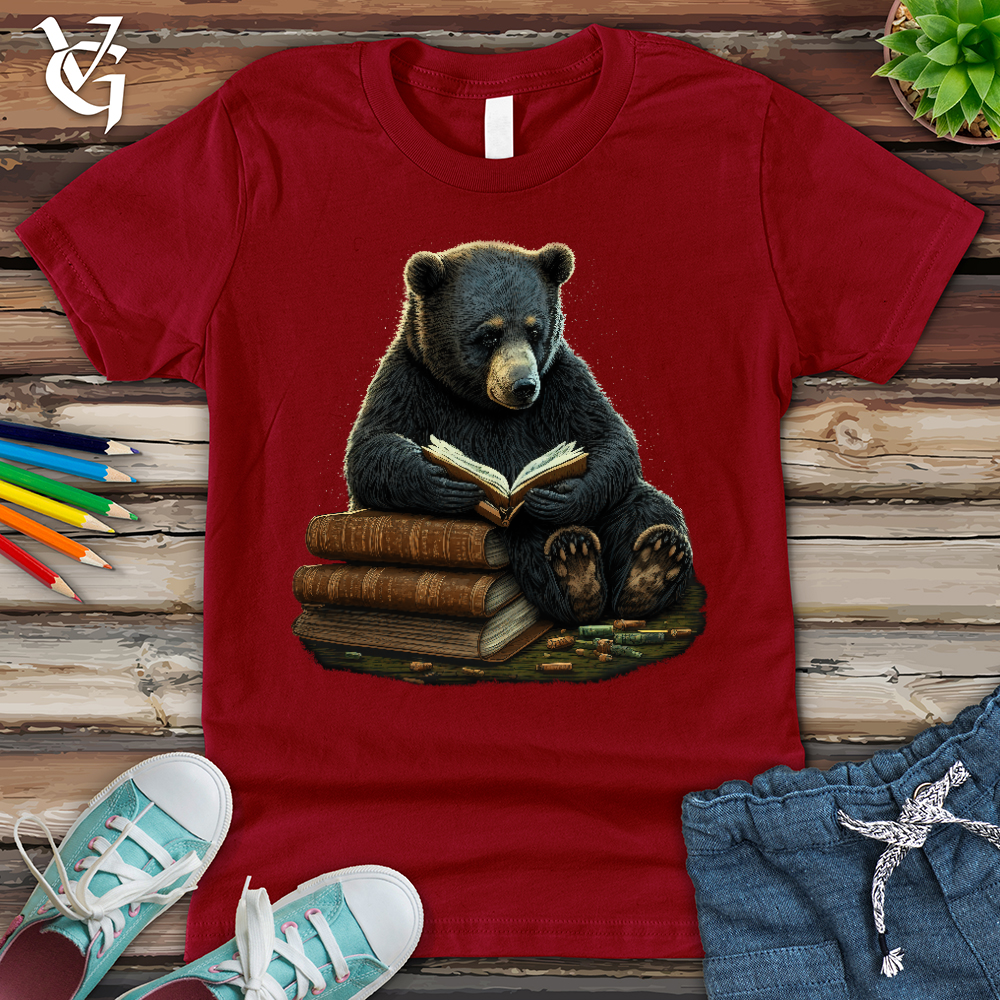 Viking Goods Studious Bear Youth Tee Cardinal / L