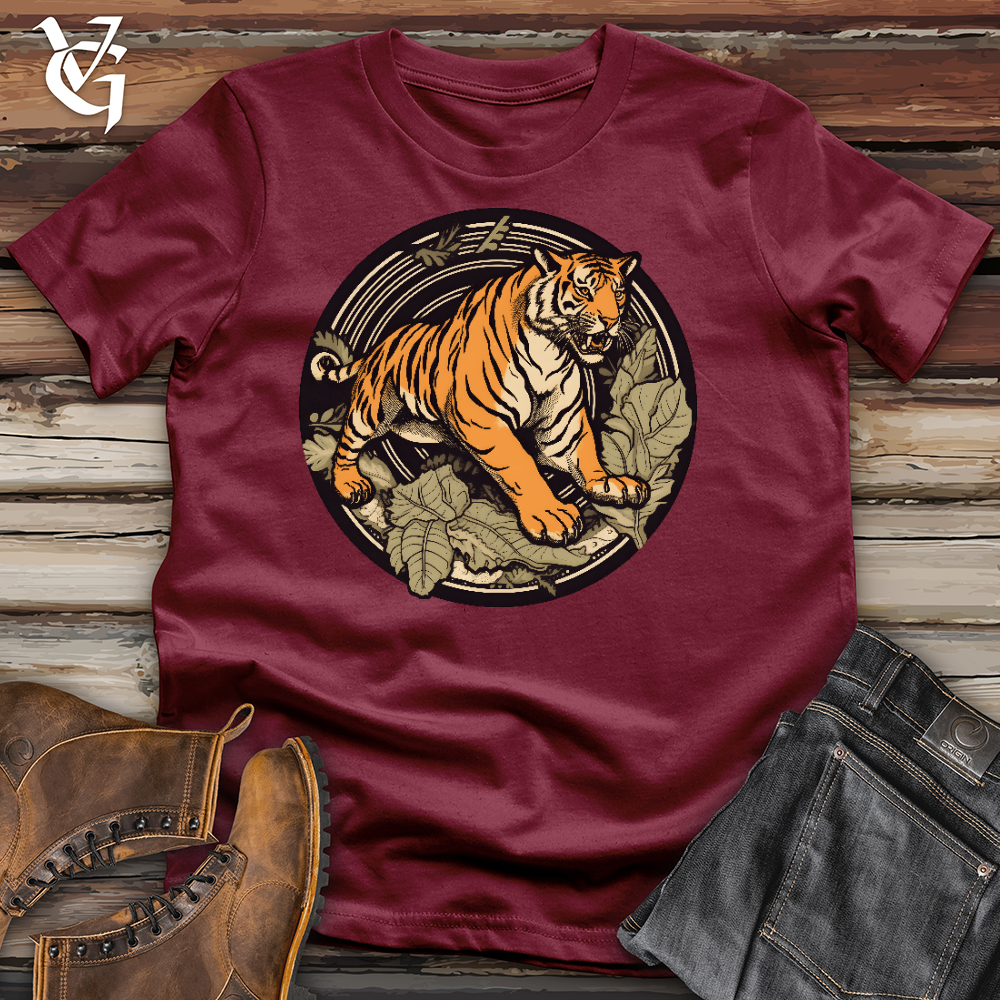 Viking Goods Tiger In The Midnight Cotton Tee Cardinal / L