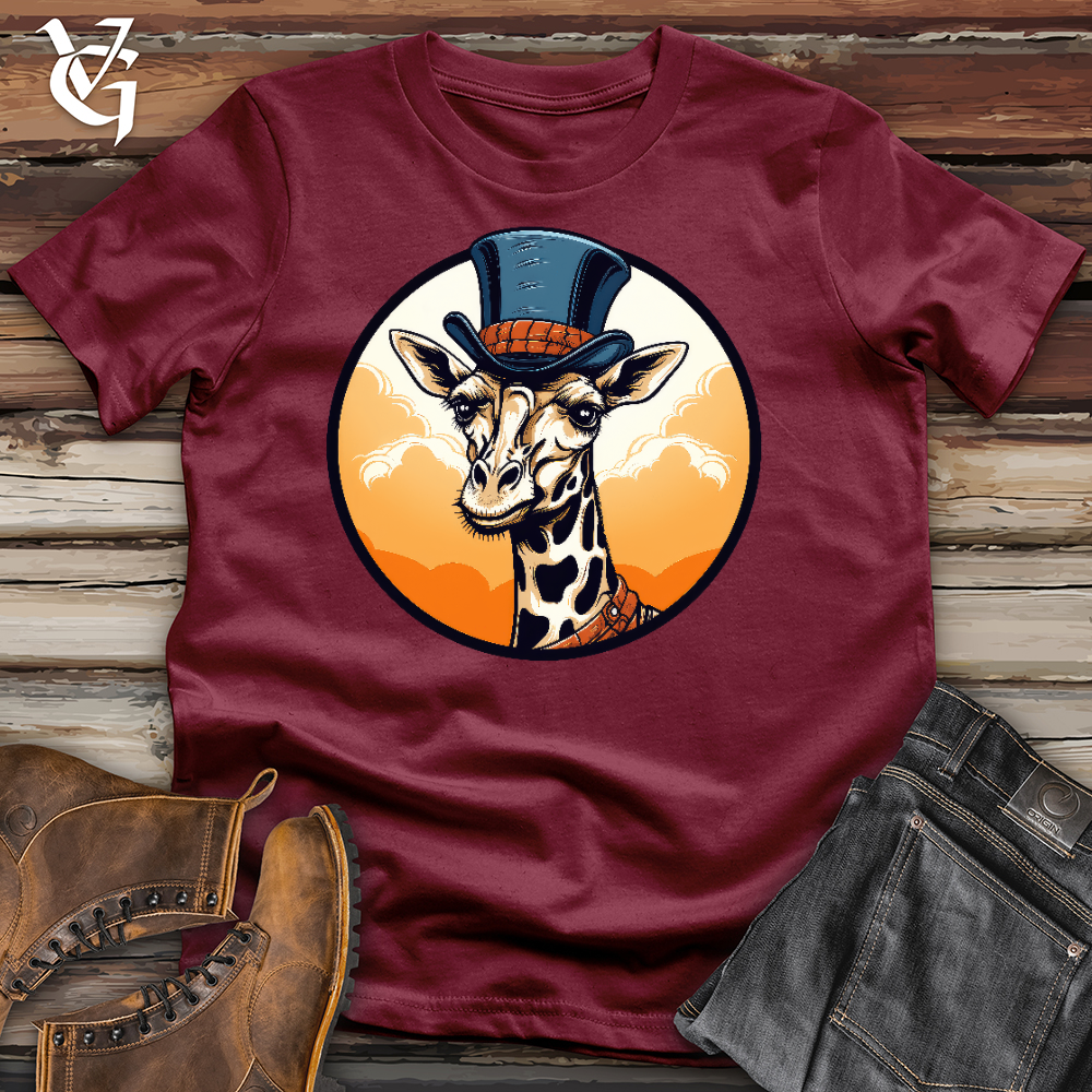 Viking Goods Top Hot Giraffe Cotton Tee Cardinal / L
