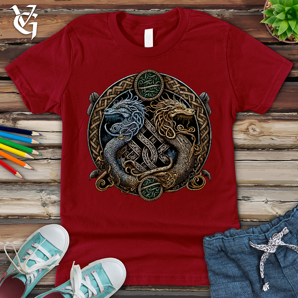 Viking Goods Two Dragons Youth Tee Cardinal / L