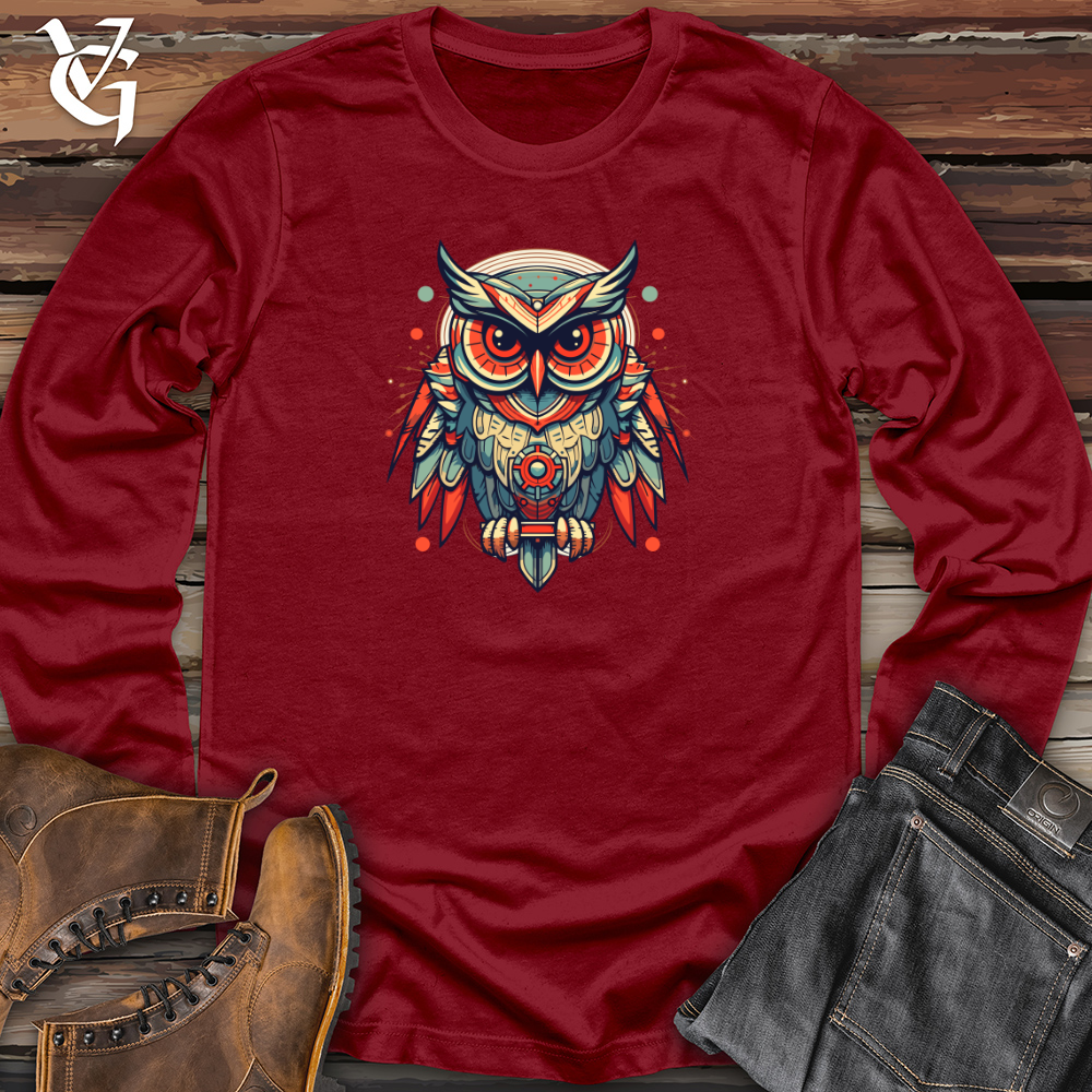 Viking Goods Whimsical Owltron Long Sleeve Cardinal / L