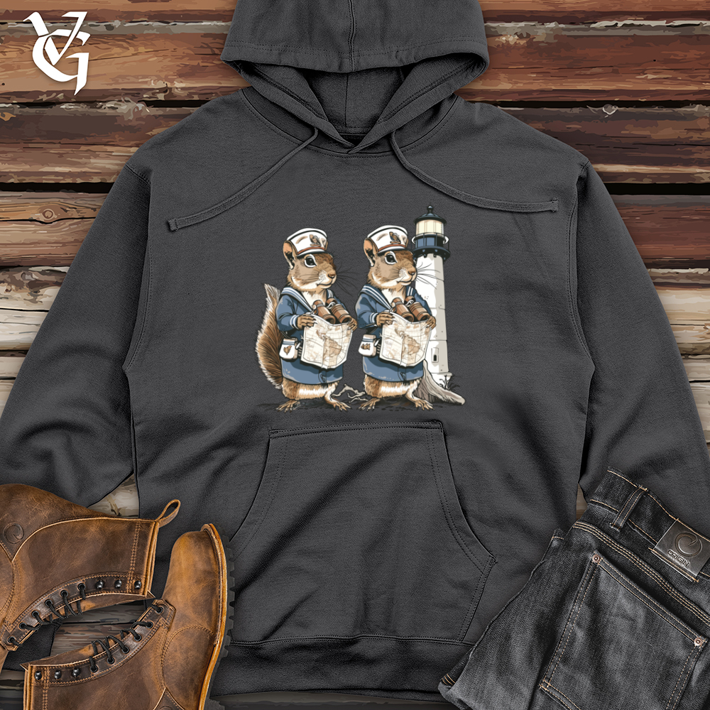 Viking Goods Chipmunk Sailor Duo Midweight Hooded Sweatshirt Charcoal / L