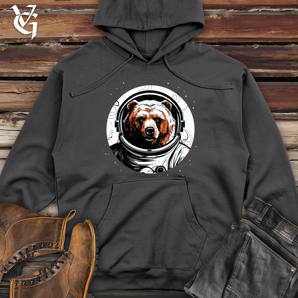 Viking Goods Cosmic Bear Expedition Midweight Hooded Sweatshirt Charcoal / L