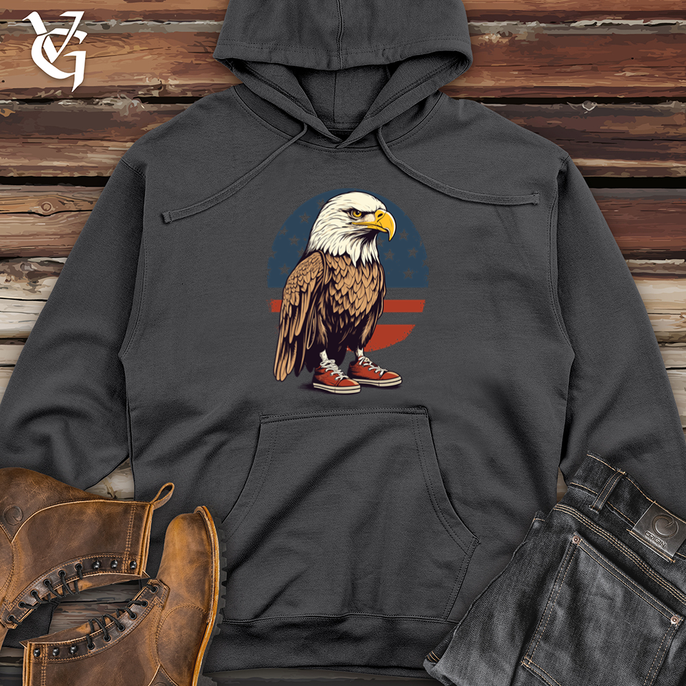 Viking Goods Eagle Sneaker Soar Midweight Hooded Sweatshirt Charcoal / L