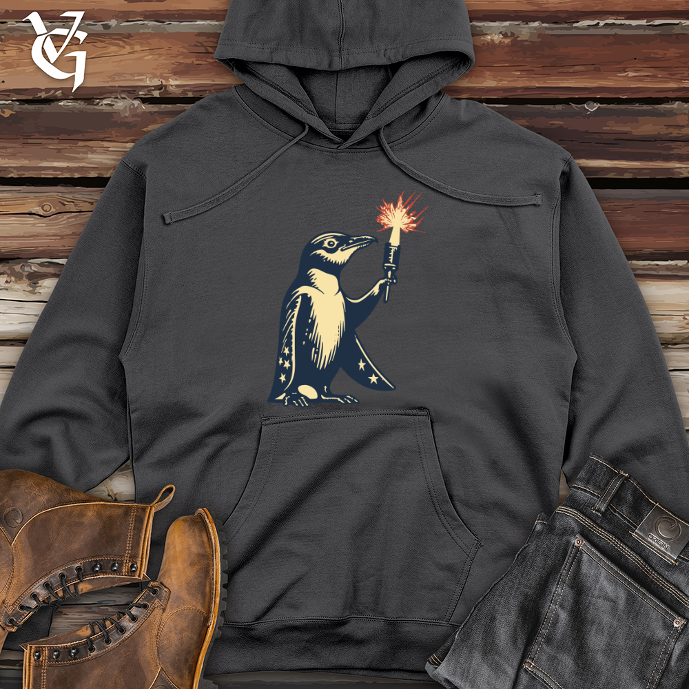 Viking Goods Feathered Fireworks Midweight Hooded Sweatshirt Charcoal / L