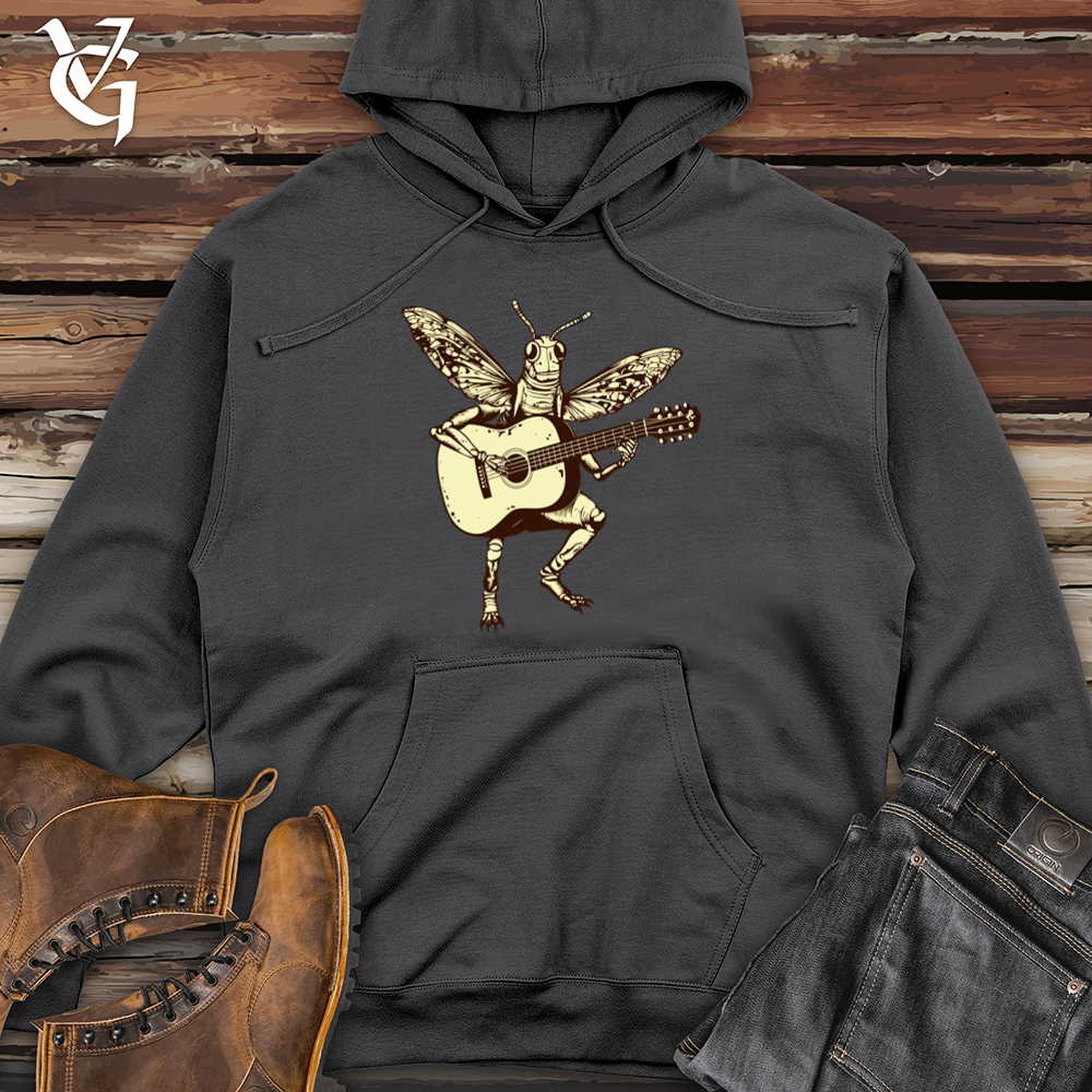 Viking Goods Grasshopper Melody Meadow Strings Midweight Hooded Sweatshirt Charcoal / L