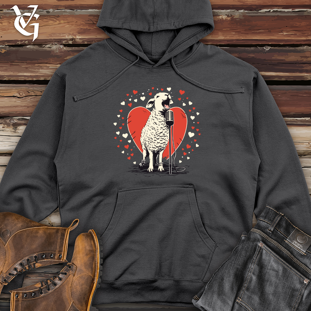 Viking Goods Lamb Love Ballad Midweight Hooded Sweatshirt Charcoal / L