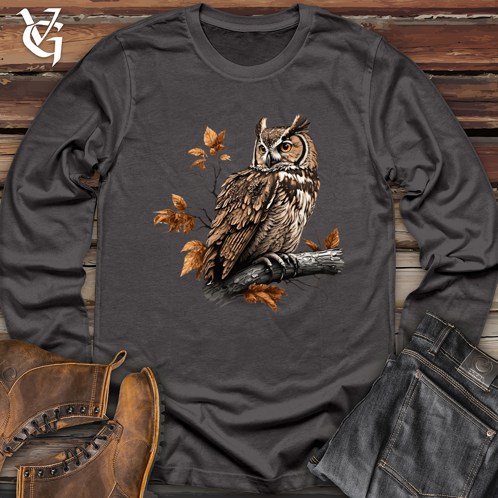 Viking Goods Owl Brunch Softstyle Long Sleeve Charcoal / L