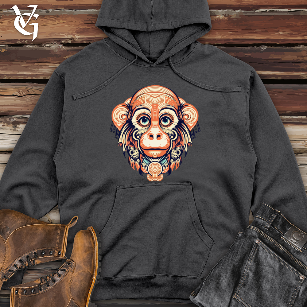 Viking Goods Playful Primate Midweight Hooded Sweatshirt Charcoal / L