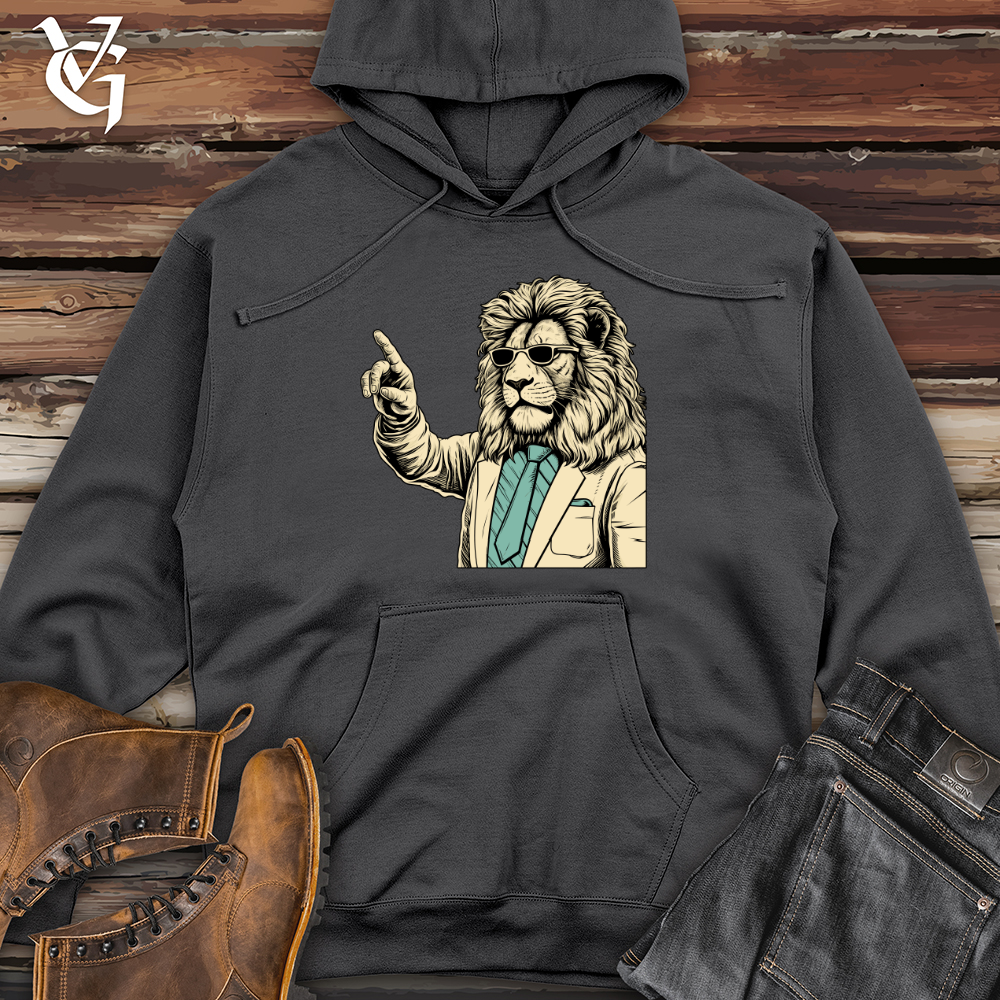 Viking Goods Roaring Classroom Wisdom Midweight Hooded Sweatshirt Charcoal / L